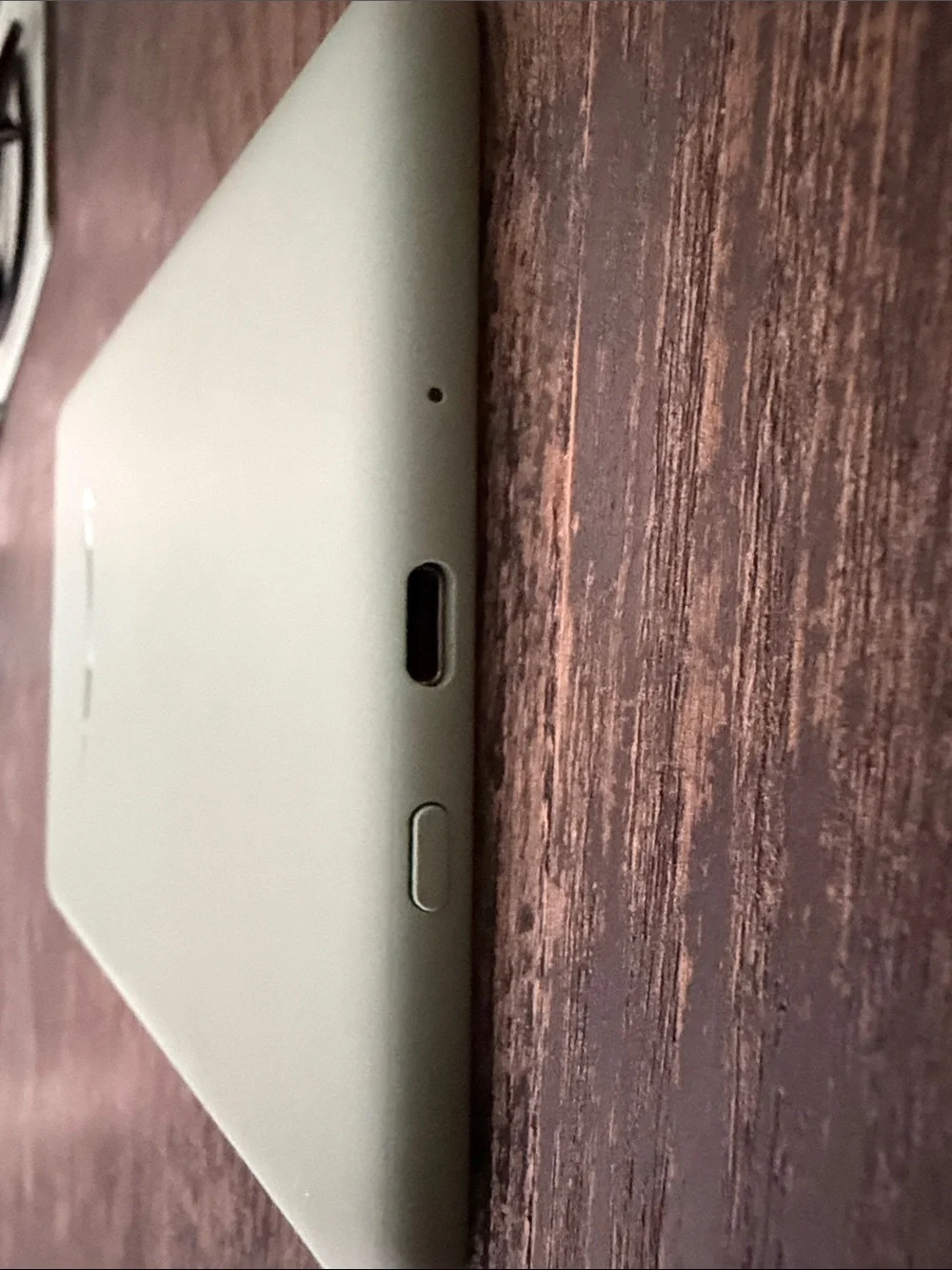 Amazon Kindle in Sage Green with Black USB Cable